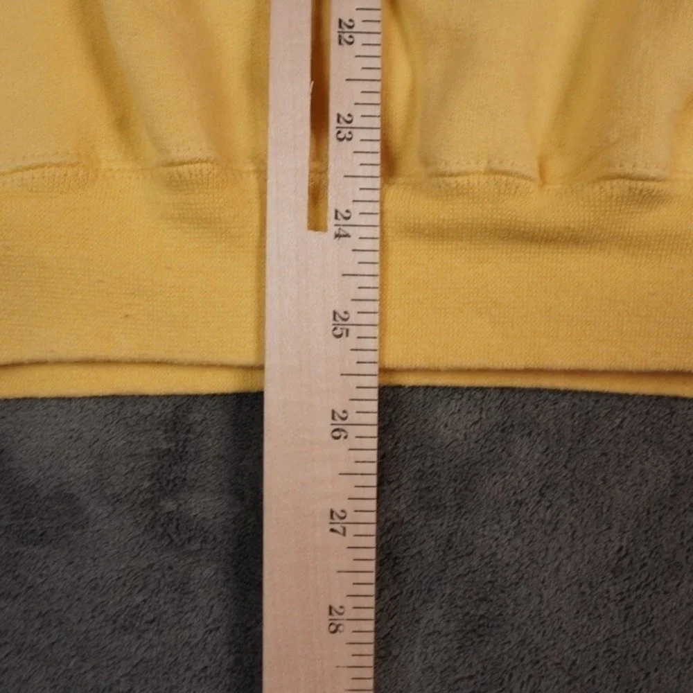 Vintage Ireland Shamrock Hanes PrintProSweatshirt Large Yellow‎ Embroidered 90s